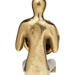 Outlet Tischuhr Sitting Man Gold 8X27Cm Uhren