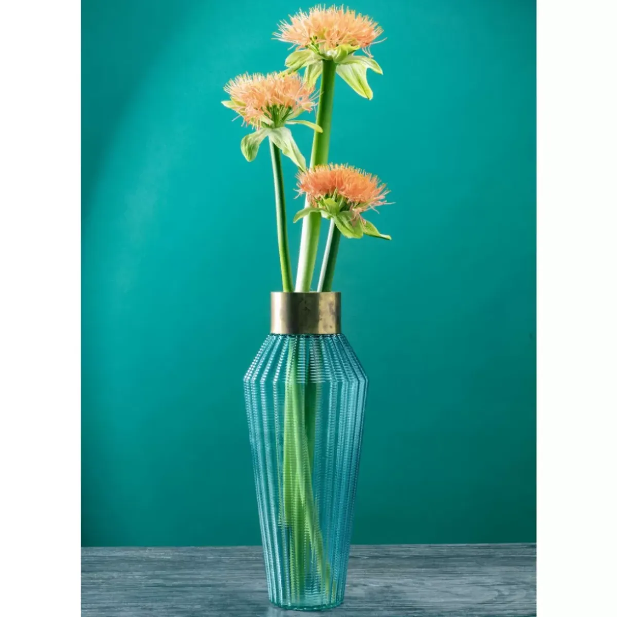 Hot Vase Barfly Light Blue 43Cm Vasen