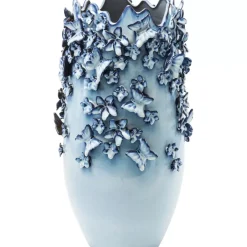 Discount Vase Butterflies Lightblue 50Cm Vasen
