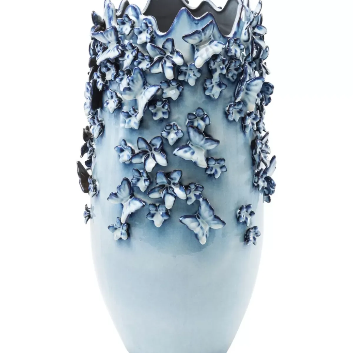 Discount Vase Butterflies Lightblue 50Cm Vasen