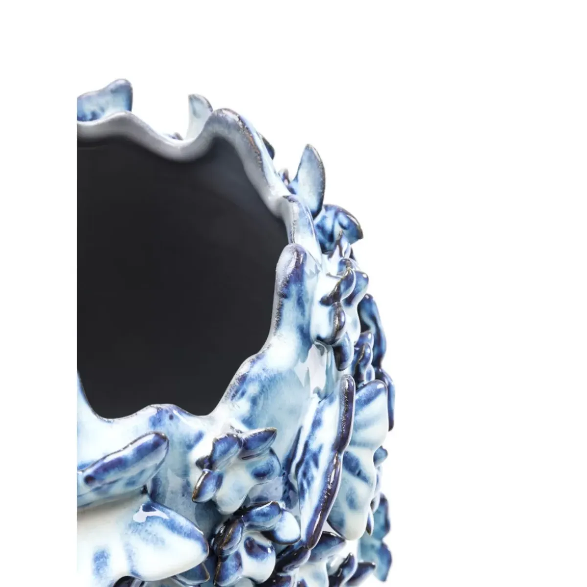 Sale Vase Butterflies Lightblue 35Cm Vasen