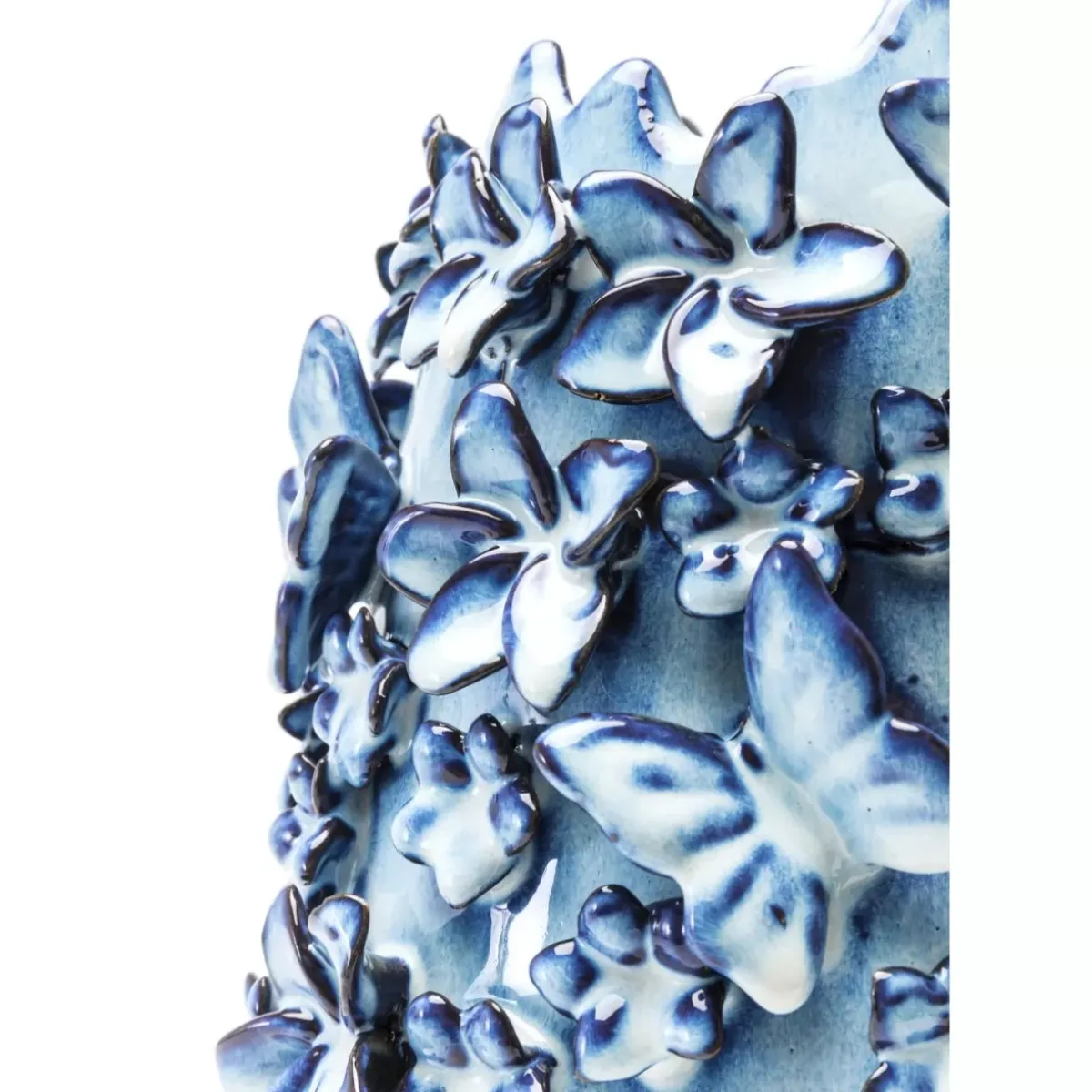 Sale Vase Butterflies Lightblue 35Cm Vasen