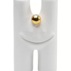 Vase Funny Teeth Weis 16Cm Vasen