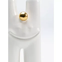 Vase Funny Teeth Weis 16Cm Vasen