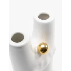 Vase Funny Teeth Weis 16Cm Vasen
