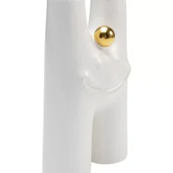 Vase Funny Teeth Weis 16Cm Vasen