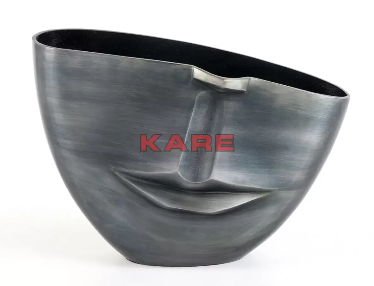 Hot Vase Half Face Anthrazit 31Cm Vasen