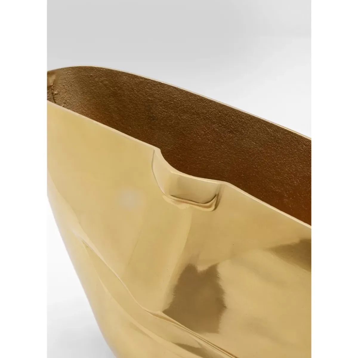 Discount Vase Half Face Gold 46Cm Vasen