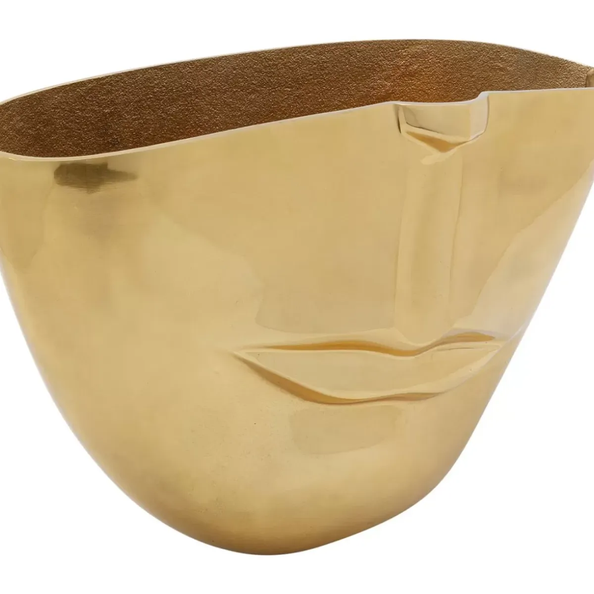 Discount Vase Half Face Gold 46Cm Vasen