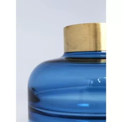 New Vase Positano Belly Blau 21Cm Vasen