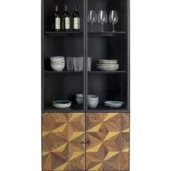 Clearance Vitrine Illusion Gold 90X180Cm Regale