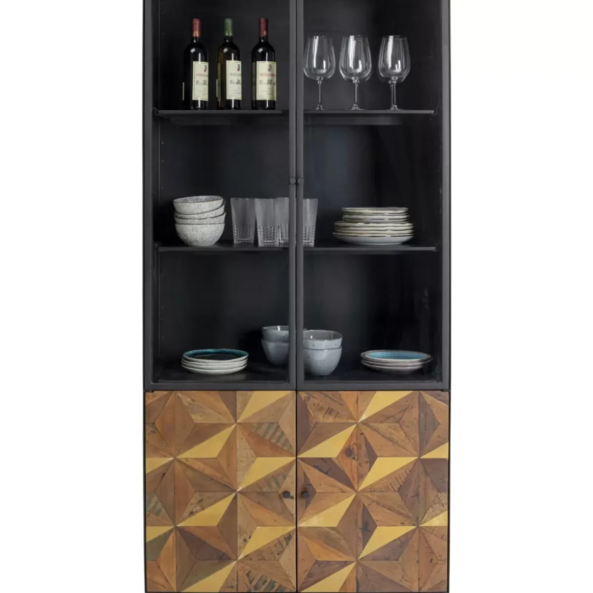 Clearance Vitrine Illusion Gold 90X180Cm Regale