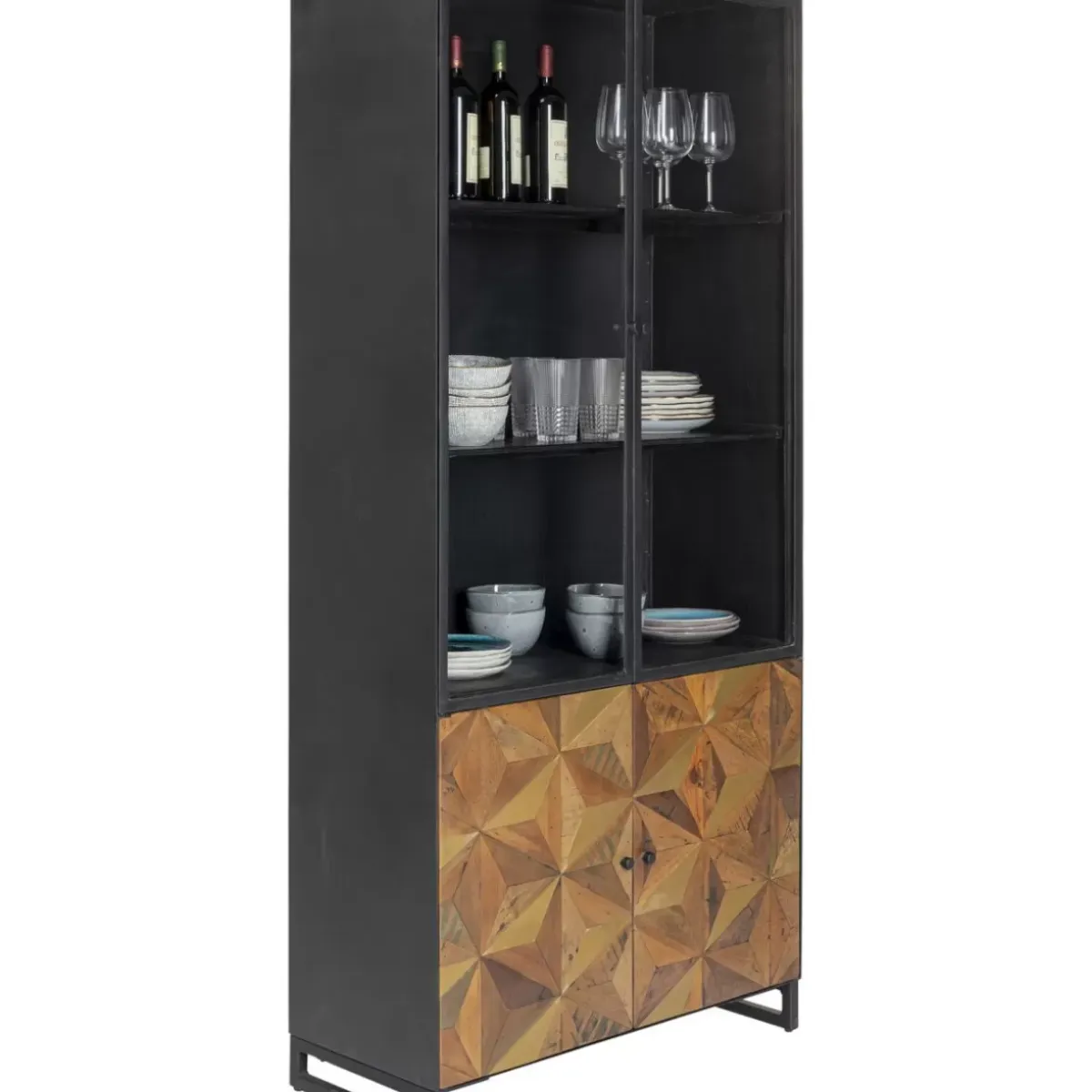 Clearance Vitrine Illusion Gold 90X180Cm Regale