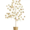 Outlet Wandgarderobe Leafline Gold 93Cm Kleinmöbel & Sonstiges