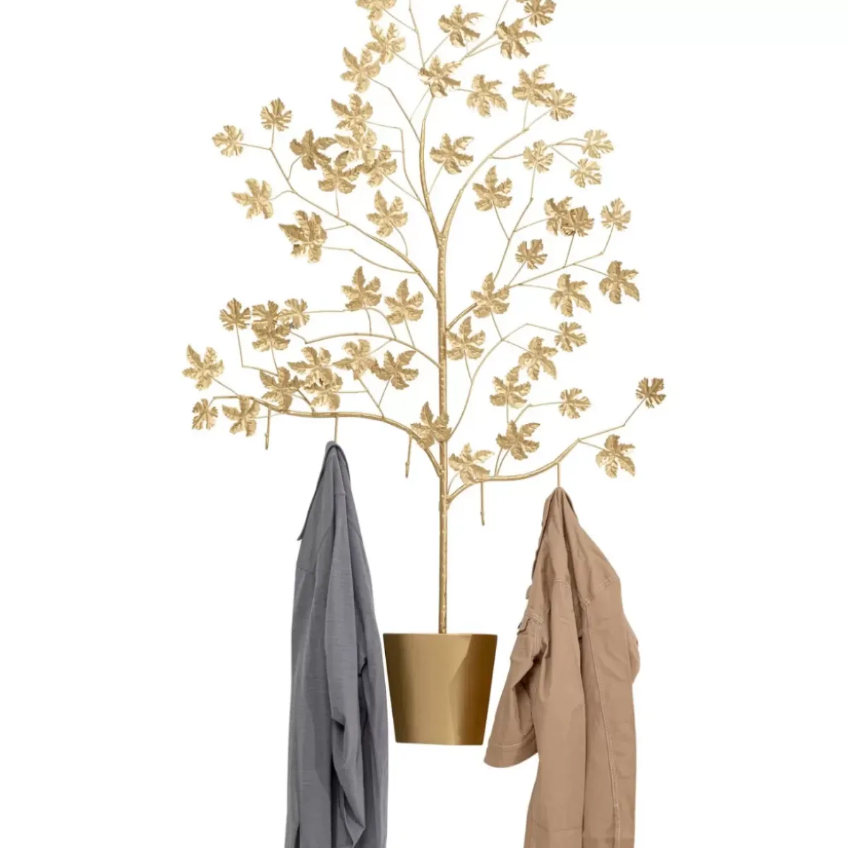Outlet Wandgarderobe Leafline Gold 93Cm Kleinmöbel & Sonstiges