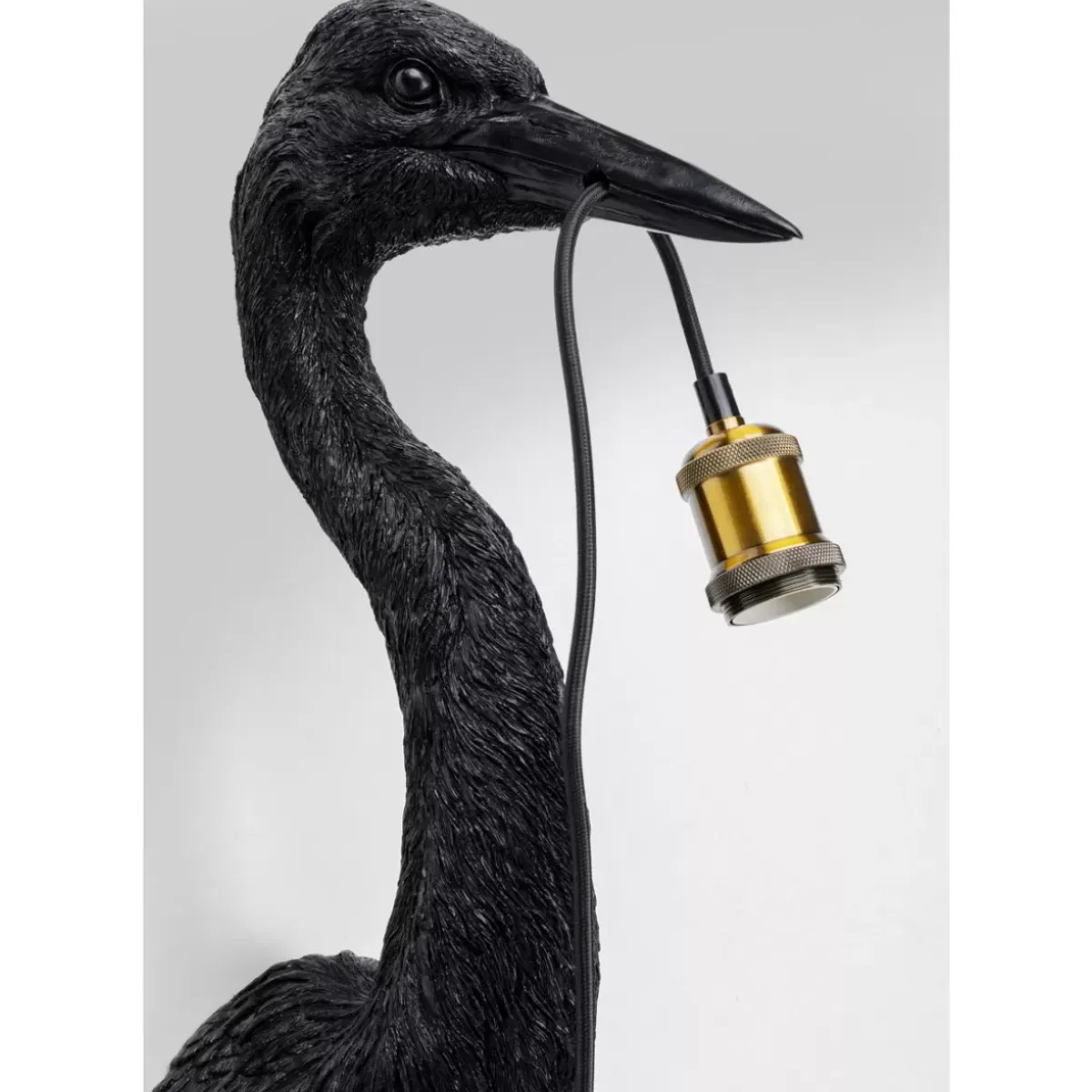 New Wandleuchte Animal Heron Schwarz 26X62Cm Wandleuchten