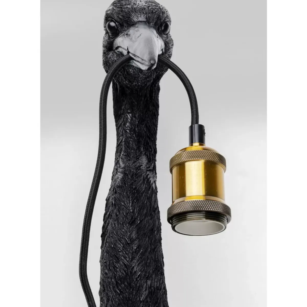 New Wandleuchte Animal Heron Schwarz 26X62Cm Wandleuchten
