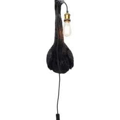 New Wandleuchte Animal Heron Schwarz 26X62Cm Wandleuchten