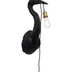 New Wandleuchte Animal Heron Schwarz 26X62Cm Wandleuchten