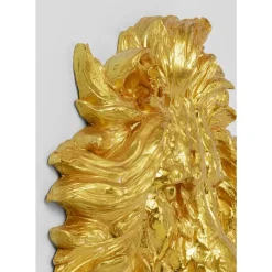 Online Wandobjekt Lion Head Gold 90X100Cm Bilder