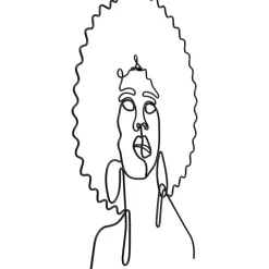 Sale Wandobjekt Wire African Woman 50X57Cm Bilder