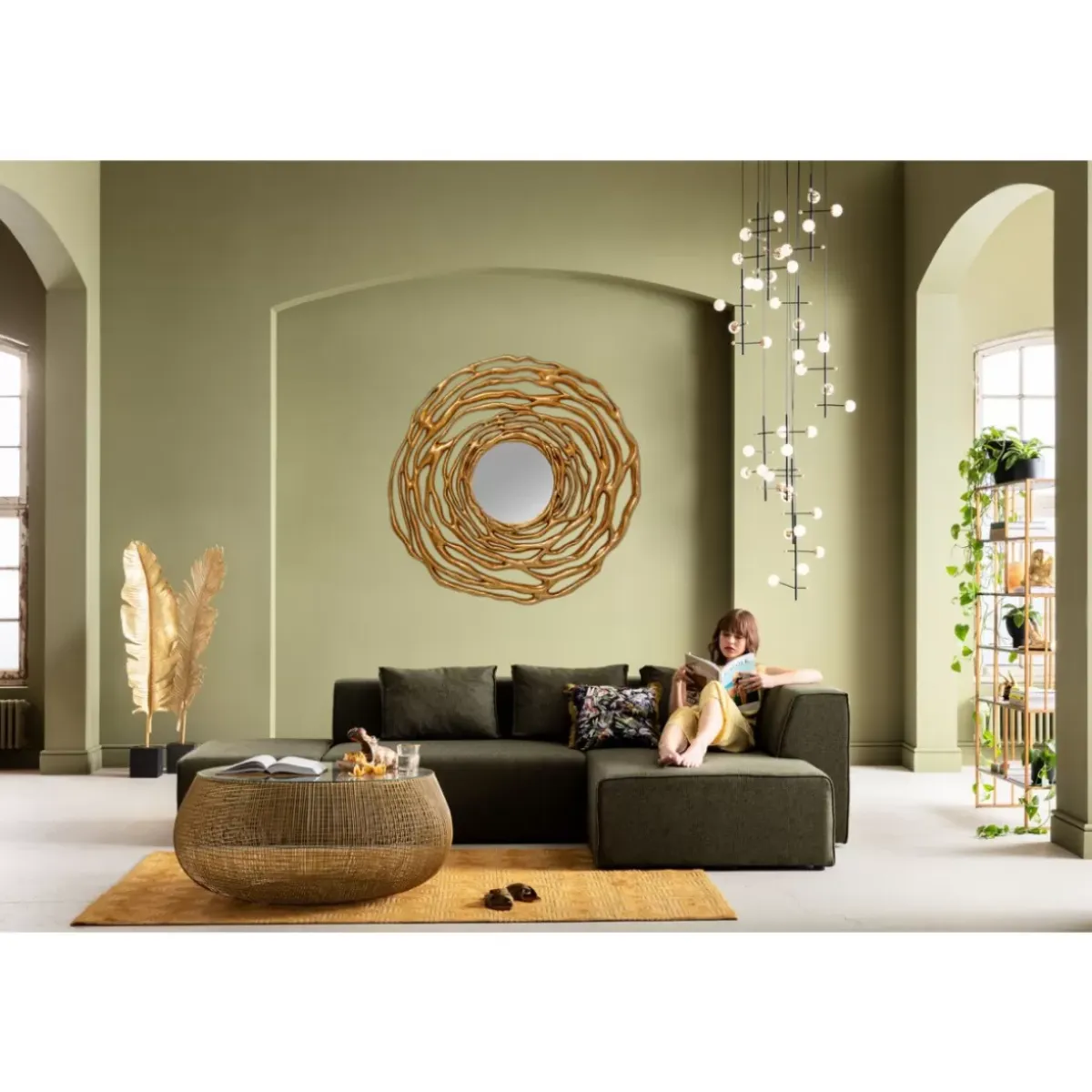 Sale Wandspiegel Twiggy Gold O121Cm Spiegel