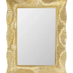 Outlet Wandspiegel Wavy Brass 94X124Cm Spiegel