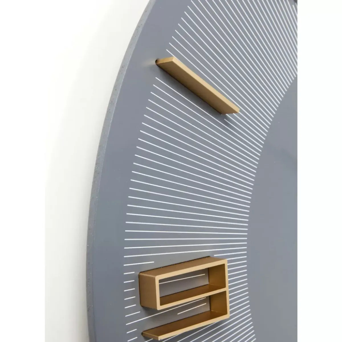 Best Wanduhr Leonardo Grau/Gold Uhren