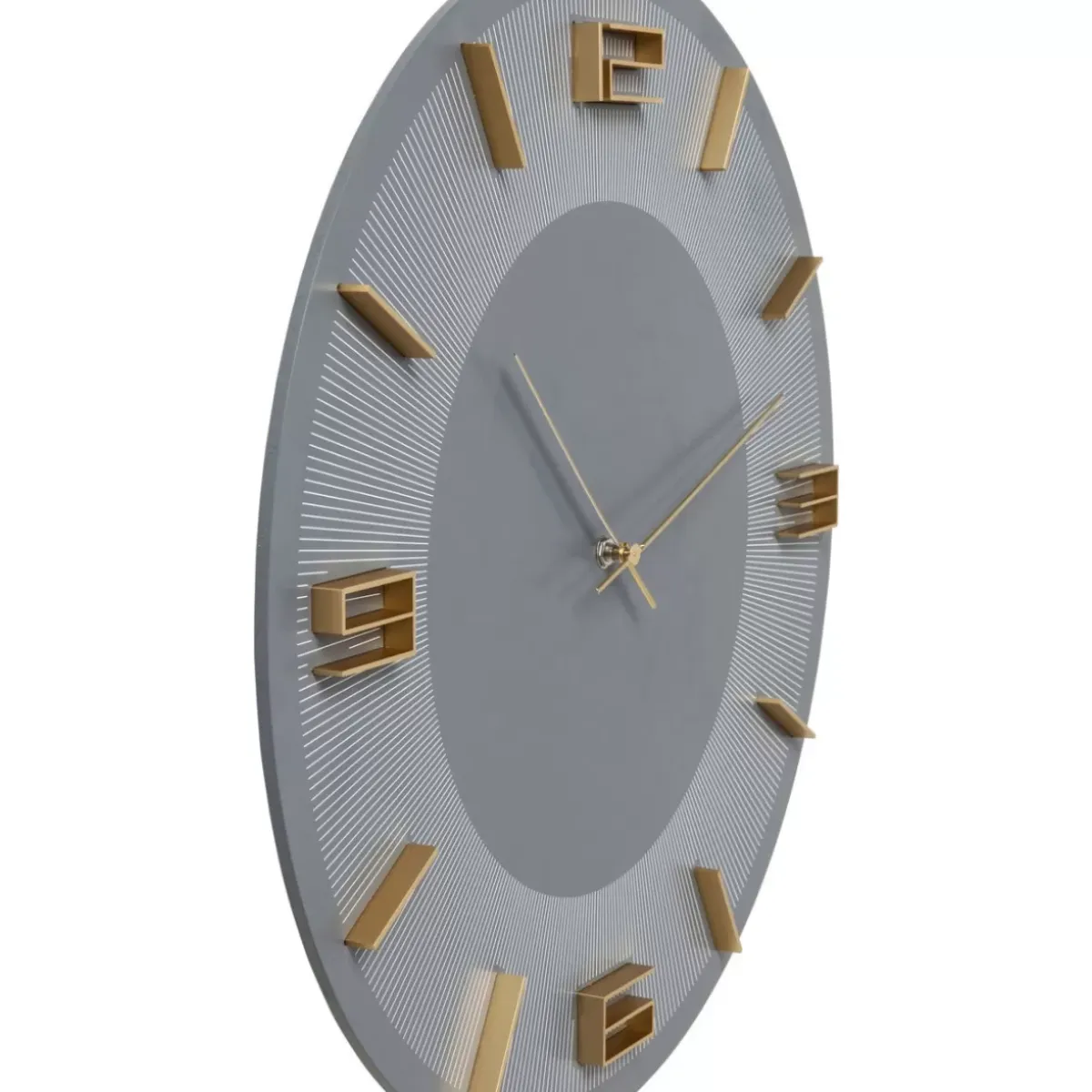Best Wanduhr Leonardo Grau/Gold Uhren