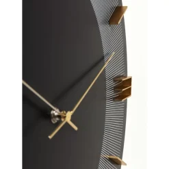New Wanduhr Leonardo Schwarz/Gold 50 Uhren