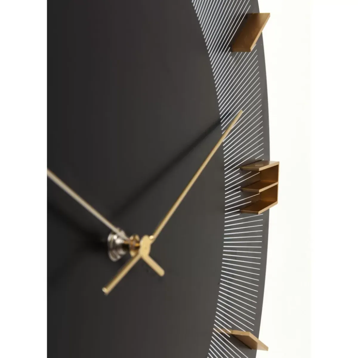 New Wanduhr Leonardo Schwarz/Gold 50 Uhren