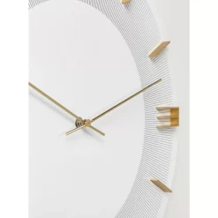 Online Wanduhr Leonardo Weis/Gold Uhren