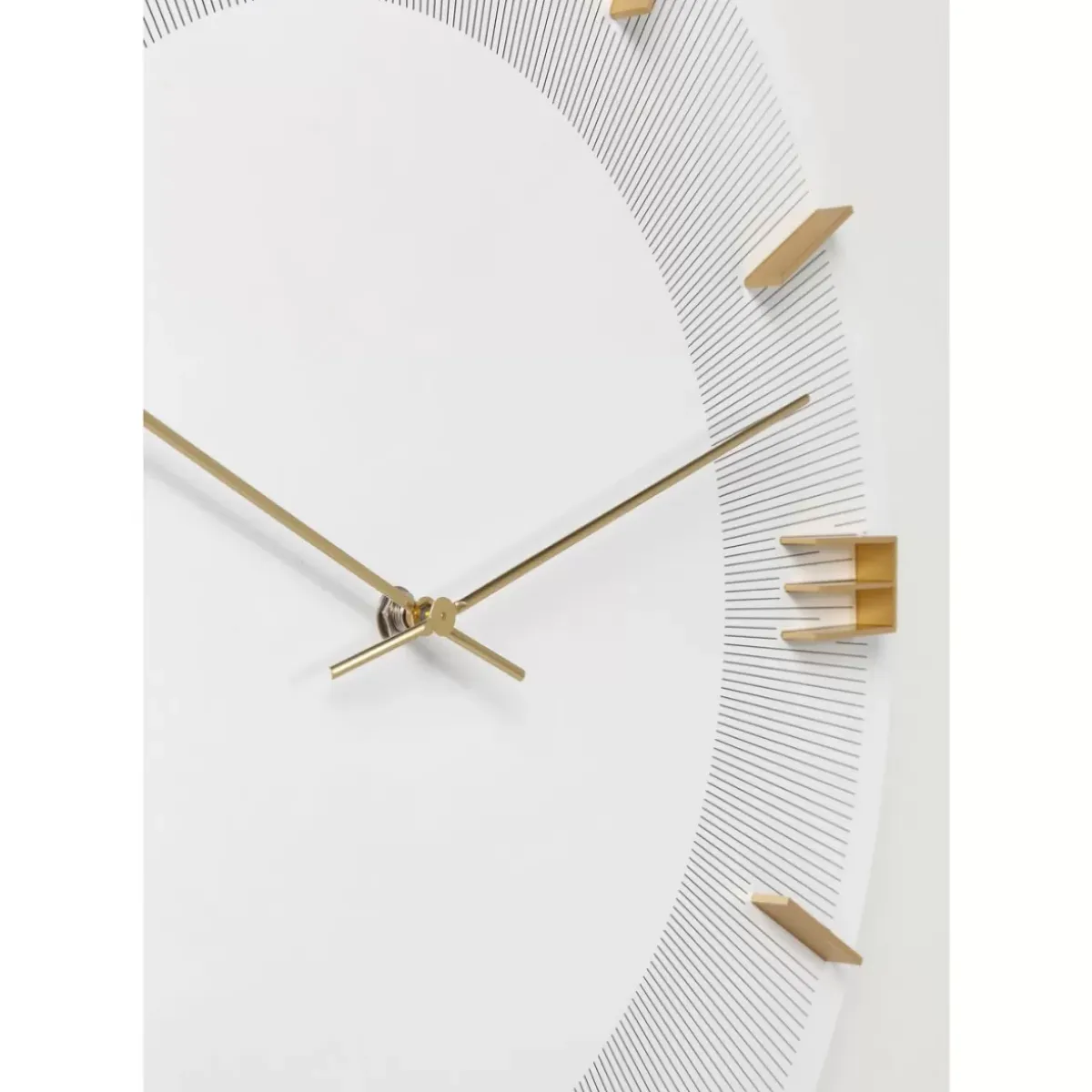 Online Wanduhr Leonardo Weis/Gold Uhren