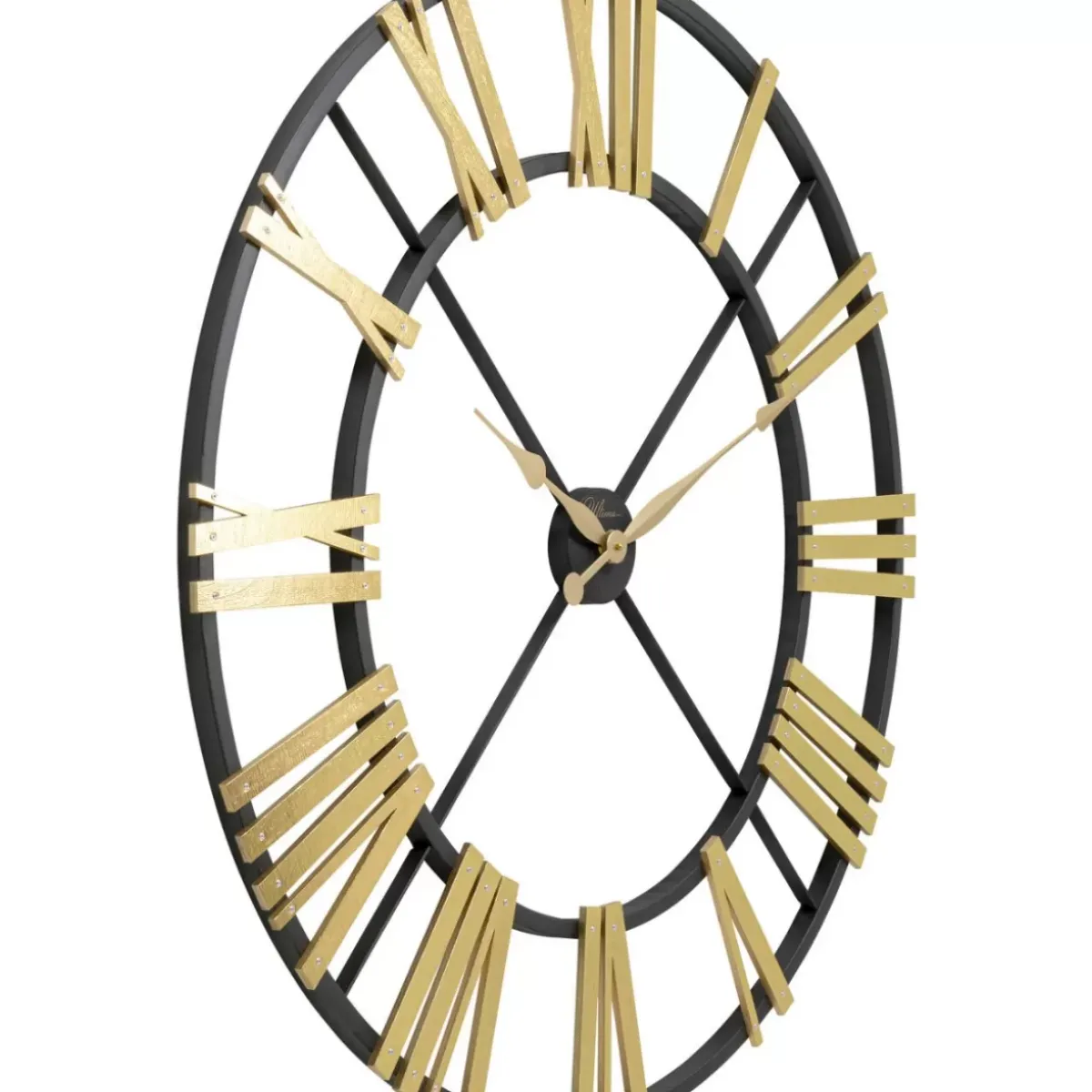 Hot Wanduhr Nevio Brass O95Cm Uhren