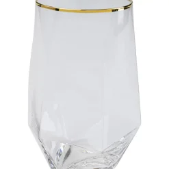 Wasserglas Diamond Gold Rim Geschirr & Tischaccessoires