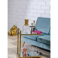Wasserglas Diamond Gold Rim Geschirr & Tischaccessoires