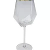 Clearance Weinglas Diamond Gold Rim Geschirr & Tischaccessoires