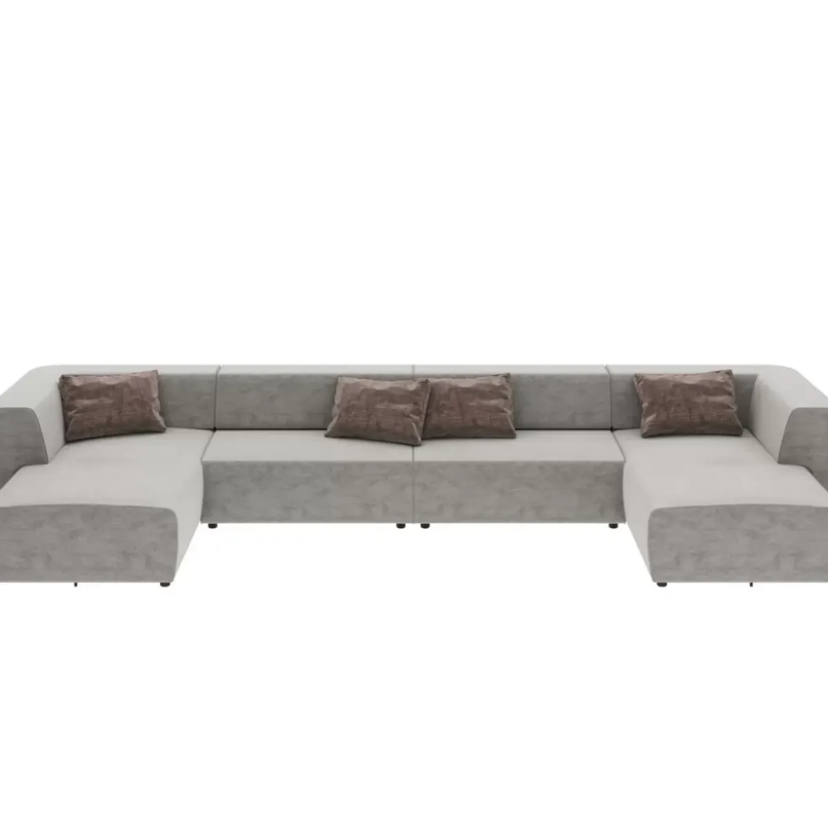Best Wohnlandschaft Infinity Malibu Grau 434Cm Sofas & Couches